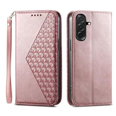 Imagem de Asuwish Capa de telefone para Samsung Galaxy A36 5G capa carteira com protetor de tela de vidro temperado flip alça de pulso suporte para cartão de crédito suporte robusto Folio Cell A 36 36A LTE