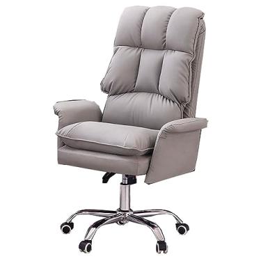 Imagem de Cadeira de mesa de escritório, cadeira de mesa ergonômica para computador com suporte lombar, cadeira de estudo giratória executiva com encosto alto, cadeiras de tarefas com braços, altura ajustável