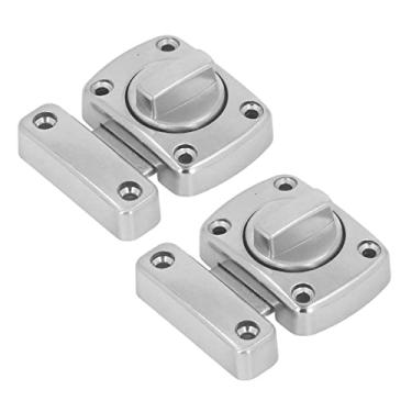 Imagem de LiebeWH Trava Giratória de Liga de Zinco, Trava de Segurança Durável para Portas e Móveis, Hardware de Fácil Instalação para Celeiros de Banheiro Doméstico