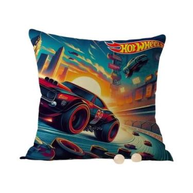 Imagem de Capa De Almofada Hot Wheels Racing Com Estampa De Padrão, Capa De Almo