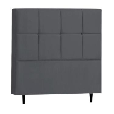 Imagem de Cabeceira Roma Para Cama Box Queen 160 Cm Suede Cinza