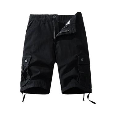 Imagem de Bermudas Táticas Masculinas De Algodão, Calças Casuais Para Esportes, 