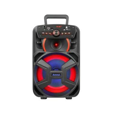 Imagem de Caixa Amplificada Amvox Recarregável Bluetooth USB MicroSD Auxiliar 220W ACA 221 GIGANTE II Bivolt PRETO / Bivolt