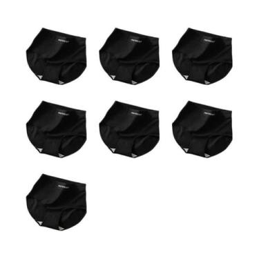 Imagem de Calcinhas De Algodão Respiráveis De Cintura Alta Tamanho Grande 7PCS L