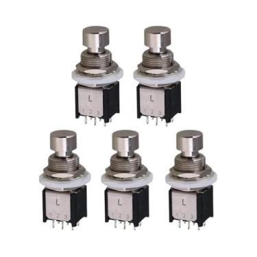 Imagem de 5 Peças DPDT Interruptor De Pedal De Guitarra Com Trava Momentânea ON/
