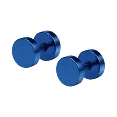 Imagem de Brincos Redondos De Aço Inoxidável Preto 2-14mm, Estilo Punk, Piercing