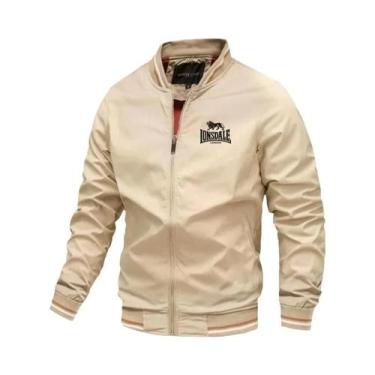 Imagem de Jaqueta Masculina À Prova De Vento Com Gola Alta LONSDALE, Moda Primav