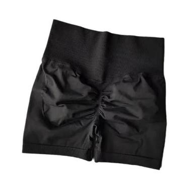 Imagem de Shorts Esportivos De Cintura Alta Para Mulheres, Modelagem Que Levanta