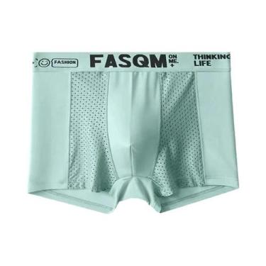 Imagem de Cuecas Boxer Masculinas plus Size L-6XL De Malha De Seda Gelada, Ajust