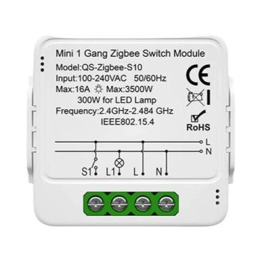 Imagem de Interruptor Inteligente WiFi Zigbee Tuya Para Luz, Cortina, Dimmer, Mó