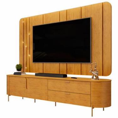 Imagem de Rack Para Sala com Painel Para TV 75 Pol Dion D05 Cedro - Lyam Decor