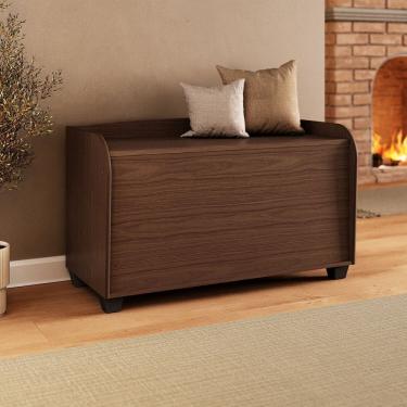 Imagem de Baú Caixa para Lenha Multiúso Ébano Ébano