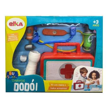 Imagem de Kit Médico Infantil Dr. Dodói com Termômetro, Estetoscópio e Maleta