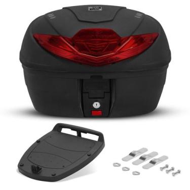 Imagem de Baú de Moto Smartbox 4 Universal para Viagem 35 Litros Pro Tork , VERM