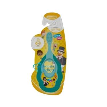 Imagem de Escova Dental Infantil Mundo Bita Mordedor Powerdent 0 a 3 Anos 1 Unid