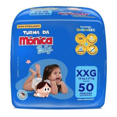 Imagem de Fralda Turma da Mônica Baby XXG 50 Unidades