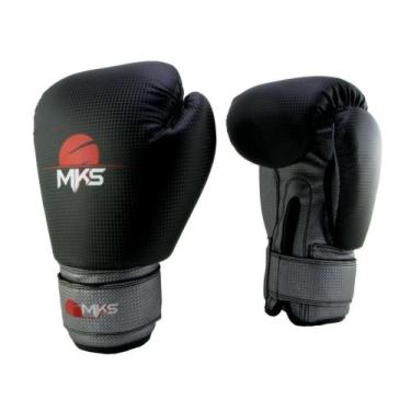 Imagem de Luva Muay Thai Kickboxing Prospect Mks Combat Preto e Cinza