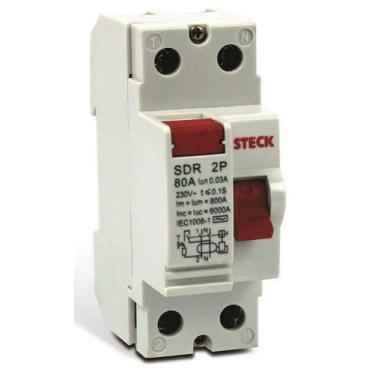 Imagem de Interruptor Diferencial IDR 2P 80A 30mA SDR280003 - STECK