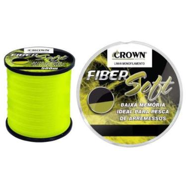 Imagem de Linha Pesca Monofilamento Crown Fiber Soft 0,31mm 19lb 500mt