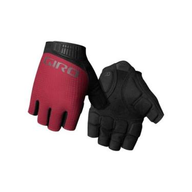 Imagem de Luva para ciclismo meio dedo curto Giro Bravo II Gel, Vermelho, G