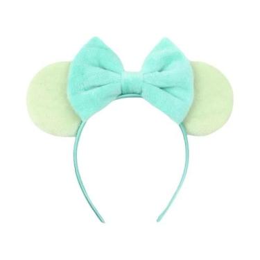 Imagem de Tiara De Veludo Com Orelhas De Rato Para Meninas, Faixa De Cabelo Maci