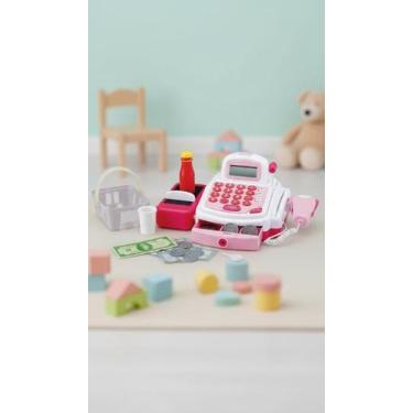 Imagem de Caixa Registradora Infantil Rosa Com Acessórios - Congratulations Stor