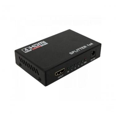 Imagem de Divisor HDMI Storm 1 Entrada X 4 Saídas para Conectar uma Fonte a Até Quatro Dispositivos de Exibição Preto