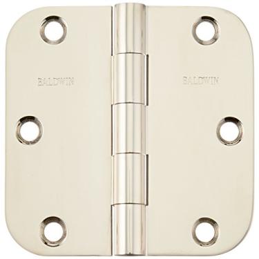 Imagem de Baldwin Dobradiça de Porta de encaixe de raio 1135055I, níquel brilhante vitalício