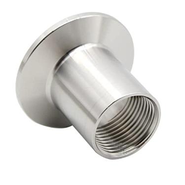 Imagem de 1/8'1/4 '1/2' 3/4 '1' 1-1/4 '2' Adaptadores para aquecedores sanitários de aço inoxidável com rosca fêmea ferrolho acessórios para tubos Tri-Clamp, DN40 ferrolho OD 50,5, SS304