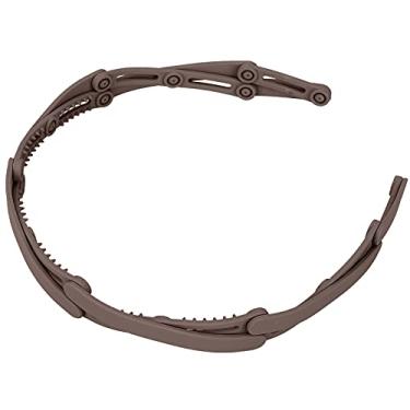 Imagem de Argolas de cabelo dobráveis, faixa de cabeça dobrável de plástico para escola para meninas para mulheres para casa(Cor de café)
