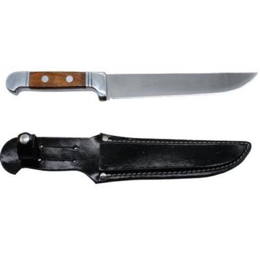 Imagem de Faca + Bainha Couro Bianchi Cozinha Churrasco Churrasqueiro