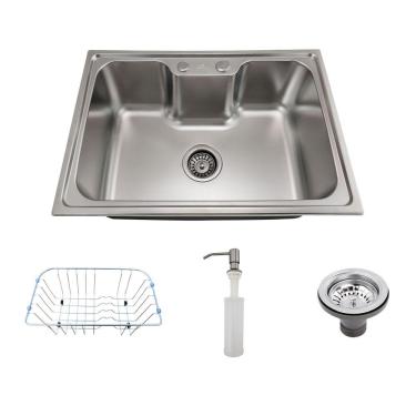 Imagem de Cuba Cozinha Gourmet Aço Inox Luxo com Acessórios Tubrax