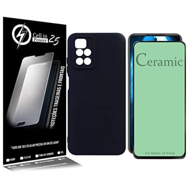 Imagem de Capa Capinha Aveludada compativel Redmi 10 Prime 6.5 + PELÍCULA DE CERÂMICA - Cell In Power25