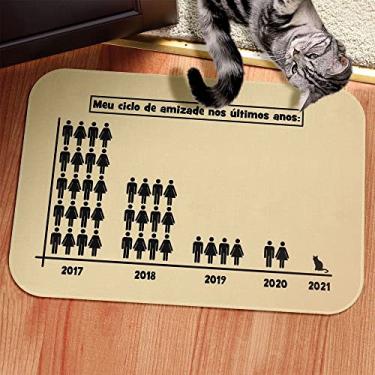 Imagem de Capacho MEME Ciclo de Amizade Gato