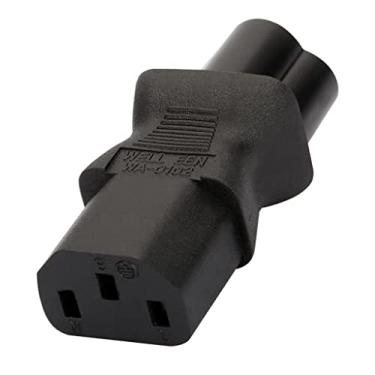 Imagem de 3 IEC 320 PDU UPS C13 para C6 Adaptador Conversor Soquete NOVO