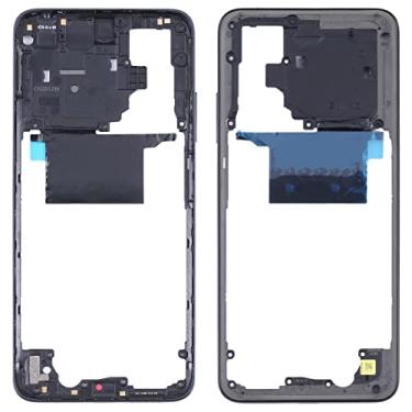 Imagem de HUANGYUNCHAO Acessórios telefônicos Placa de moldura do quadro médio original para xiaomi poco m4 pro 4g mzb0b5vin Substituição do telefone celular