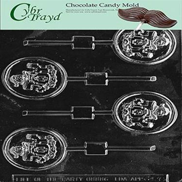 Imagem de Cybrtrayd Life of the Party C136 Joy Pop Chocolate Candy Mould in Sealed Protective Poly Bag Imprinted with Copyrighted Cybrtrayd Moulding Instructions