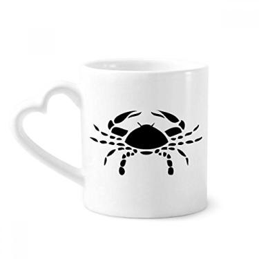 Imagem de Caneca Constelação Câncer Signo do Zodíaco Caneca Café Cerâmica Copo de Coração de Vidro