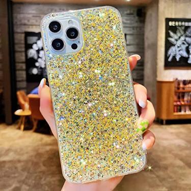 Imagem de Capa de telefone de lantejoulas com glitter de luxo para iPhone 11 12 Pro Max X XR XS Max 7 8 6s Plus SE 2020 Candy Color Soft TPU Capa Traseira GL para iPhone 8 Plus