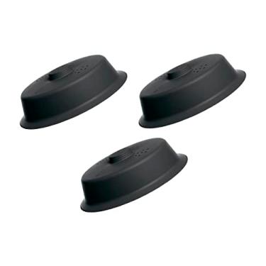 Imagem de Kit 3 Tampas Para Microondas Electrolux Preta Original 26cm