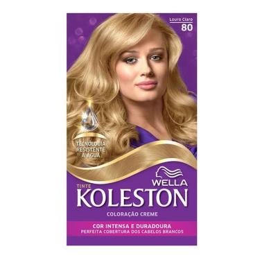 Imagem de Kit Tintura Koleston Louro Claro 80