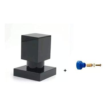 Imagem de Acabamento P/Registro Quadrado 3/4 Metal Preto Docol