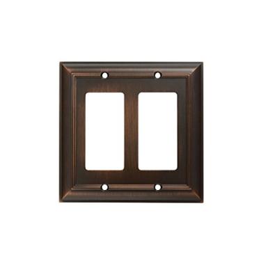 Imagem de Placas de parede da marca CKP, Placa para parede, Double Rocker, Oil-Rubbed Bronze