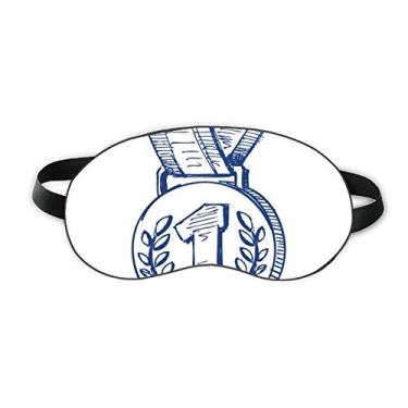Imagem de Blue Football Championship Medal Sleep Eye Shield Soft Night Vlindfold Shade Cover