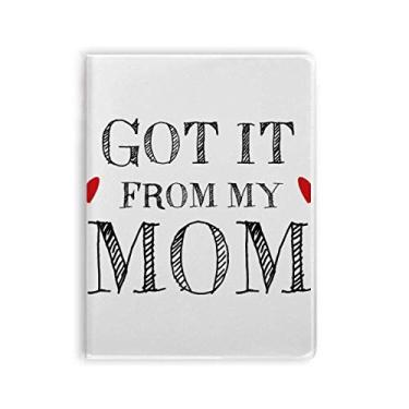 Imagem de Caderno Got It From My Mom Children Mother Present capa de chiclete diário capa macia