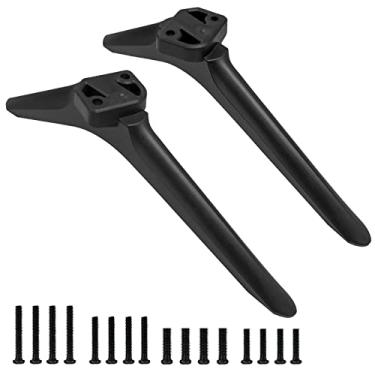 Imagem de Dinghosen Suporte base de TV para suporte de TV Hisense, pernas de suporte de TV para TV Roku Hisense 81.3 cm 109.2 cm 127.0 cm 139.7 cm 147.3 cm 165.1 cm 165.1 cm, para 50R6E3 55R6090G 55R6G 55U6GR5