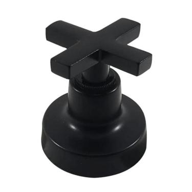 Imagem de Acabamento Registro Preto Volante C-22 Abs , Padrão Deca