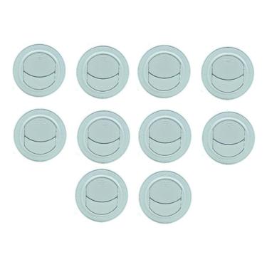Imagem de 10x Difusor Ar Condicionado Caminhão Trator Van 77mm - Cinza