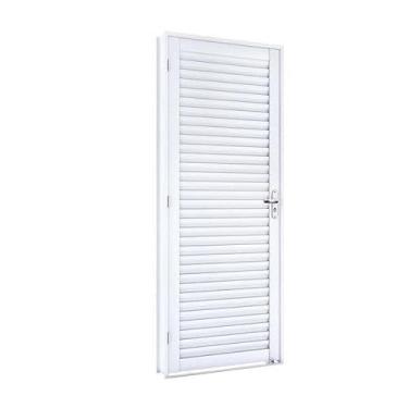 Imagem de Porta de Aço Laminada Direita Lucasa Facilità 215cmx76cmx12cm Branco