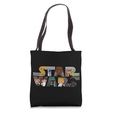 Imagem de Star Wars Logo Kawaii Multi-Character Cute Tote Bag